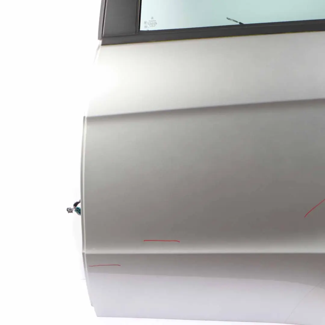 Door Rear Left N/S Polar Silver Metallic - 761 to Mercedes W169 with Part number A1697301905 Mercedes W169 Door Rear Left N/S Polar Silver Metallic - 761 - SKU A1697301905-PLS - Part number A1697301905