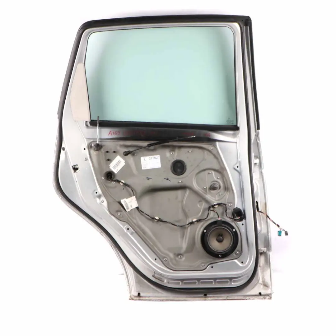 Door Rear Left N/S Polar Silver Metallic - 761 to Mercedes W169 with Part number A1697301905 Mercedes W169 Door Rear Left N/S Polar Silver Metallic - 761 - SKU A1697301905-PLS - Part number A1697301905
