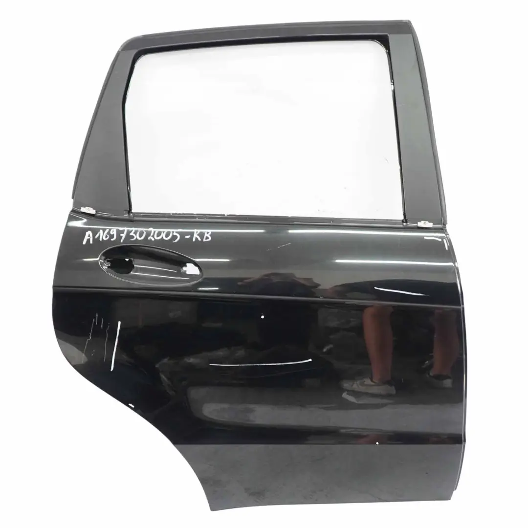 Rear Door Mercedes W169 Right O/S Panel Kosmos Cosmic Black Metallic - 191 - SKU A1697302005-KB1 - Part number A1697302005