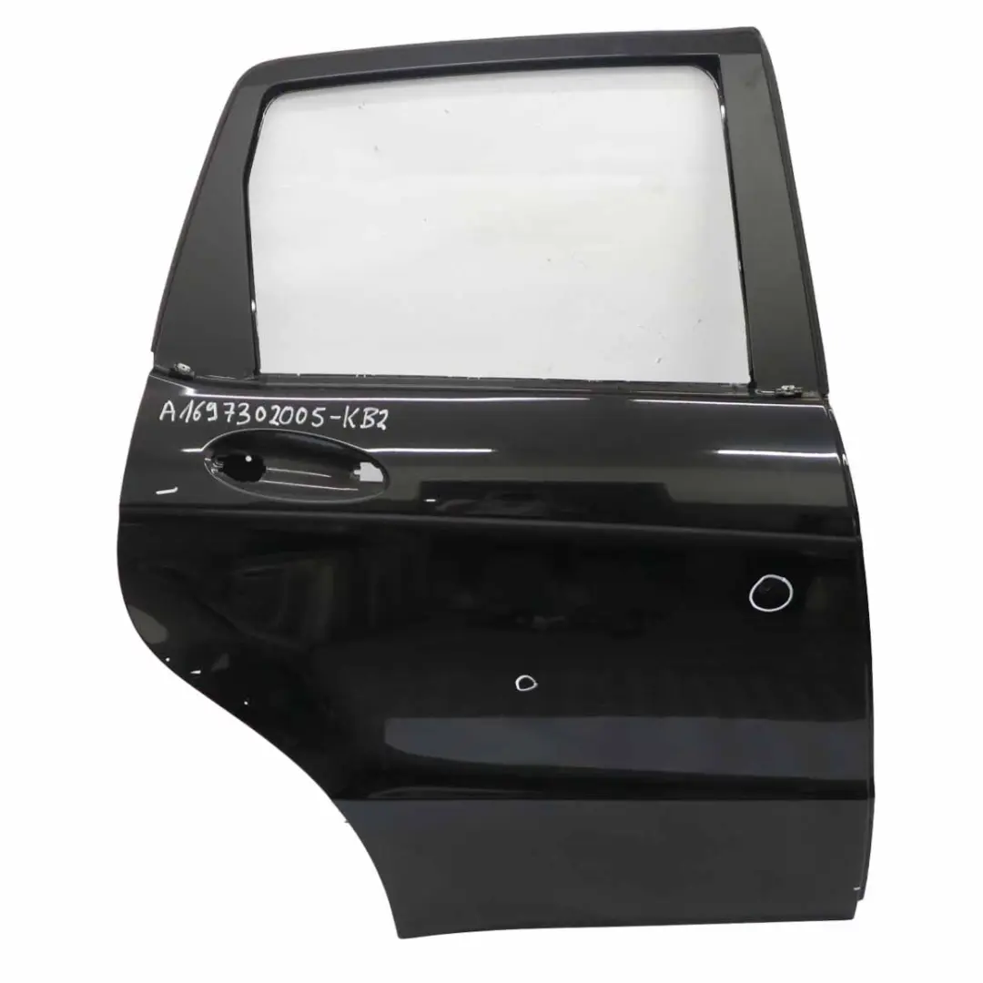 Porta posteriore Mercedes W169 Pannello destro Kosmos Cosmic Black Metallic 191 per con numero di parte A1697302005 Porta posteriore Mercedes W169 Pannello destro Kosmos Cosmic Black Metallic 191 - SKU A1697302005-KB2 - Numero di parte A1697302005