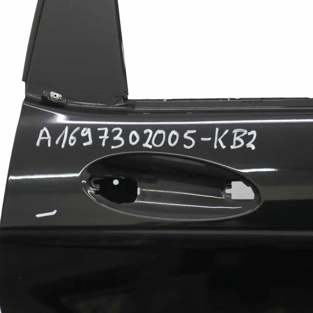 Door Mercedes W169 Right O/S Panel Kosmos Cosmic Black Metallic - 191 to Rear with Part number A1697302005 Rear Door Mercedes W169 Right O/S Panel Kosmos Cosmic Black Metallic - 191 - SKU A1697302005-KB2 - Part number A1697302005
