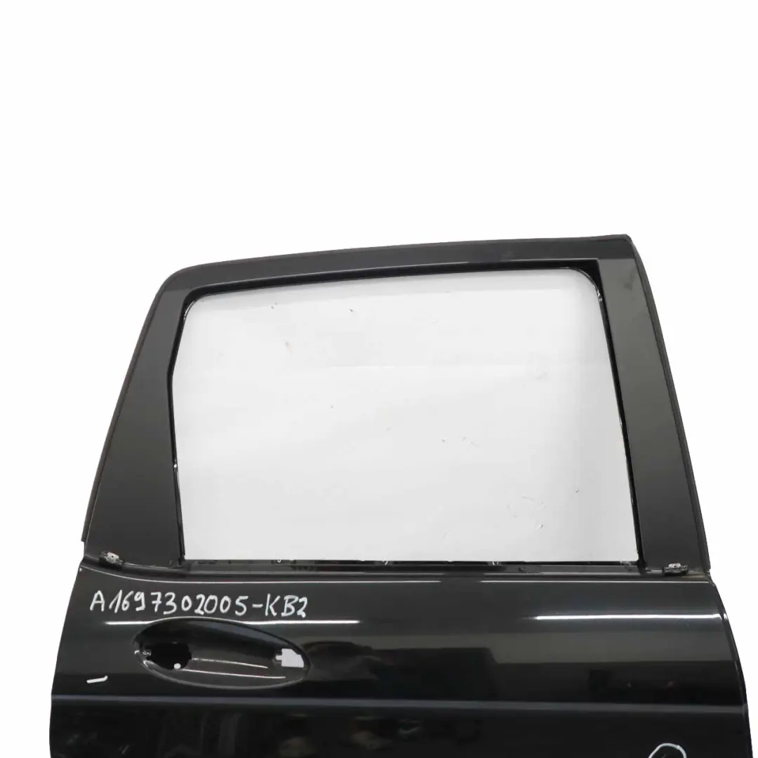 Porte arrière Mercedes W169 Panneau droit Kosmos Cosmic Black Metallic - 191 - SKU A1697302005-KB2 - Numéro de pièce A1697302005