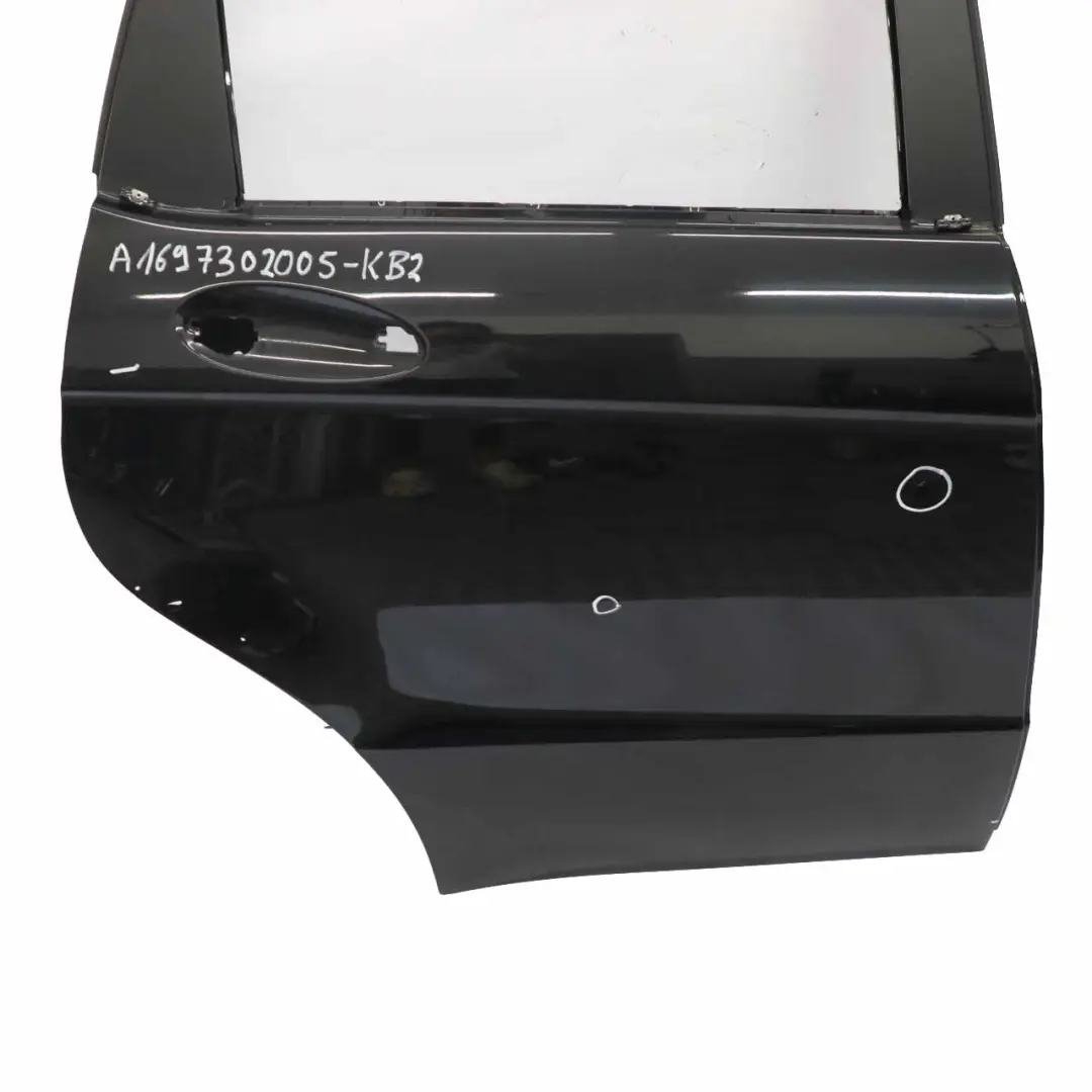  Hintere Tür Mercedes W169 Rechts Panel Kosmos Cosmic Schwarz Metallic - 191 - SKU A1697302005-KB2 - Teilenummer A1697302005