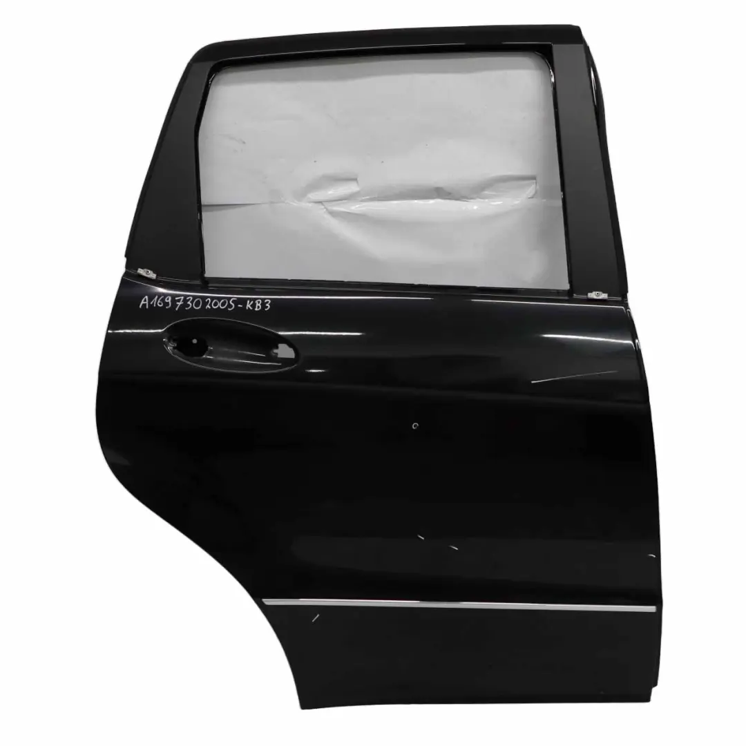 Porta posteriore Mercedes W169 Pannello destro Kosmos Cosmic Black Metallic 191 per con numero di parte A1697302005 Porta posteriore Mercedes W169 Pannello destro Kosmos Cosmic Black Metallic 191 - SKU A1697302005-KB3 - Numero di parte A1697302005