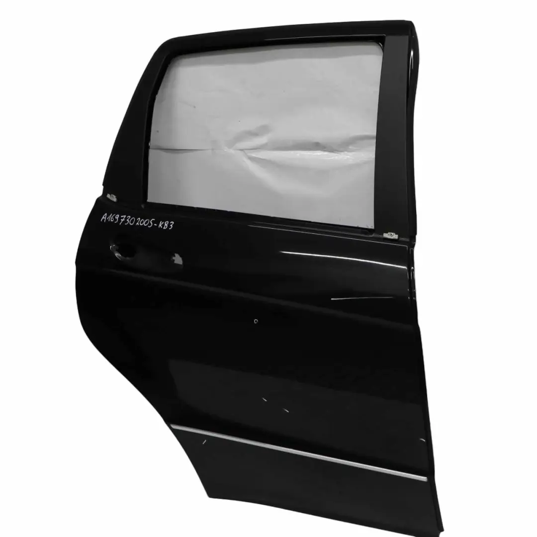 Hintere Tür Mercedes W169 Rechts Panel Kosmos Cosmic Schwarz Metallic - 191 - SKU A1697302005-KB3 - Teilenummer A1697302005