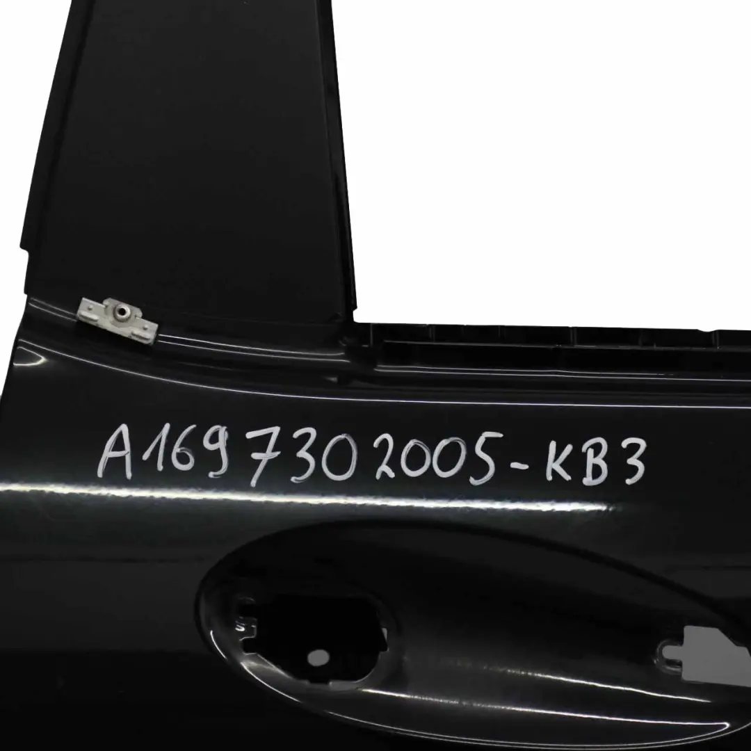  Hintere Tür Mercedes W169 Rechts Panel Kosmos Cosmic Schwarz Metallic - 191 - SKU A1697302005-KB3 - Teilenummer A1697302005
