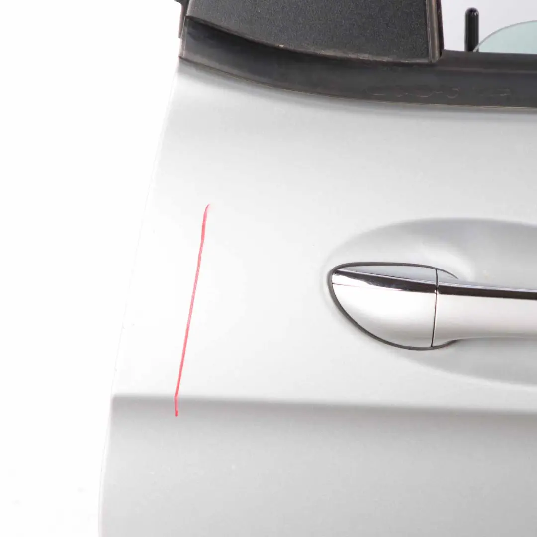 Door Mercedes W169 Right O/S Panel Polar Silver Metallic - 761 to Rear with Part number A1697302005 Rear Door Mercedes W169 Right O/S Panel Polar Silver Metallic - 761 - SKU A1697302005-PLS - Part number A1697302005