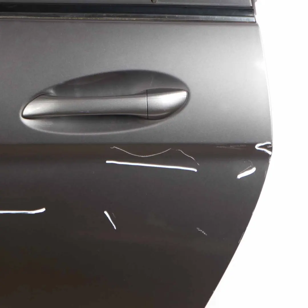 Door Rear Left N/S Mountain Gray Metallic Finish - 787 to Mercedes W245 with Part number A1697302105 Mercedes W245 Door Rear Left N/S Mountain Gray Metallic Finish - 787 - SKU A1697302105-MG1 - Part number A1697302105