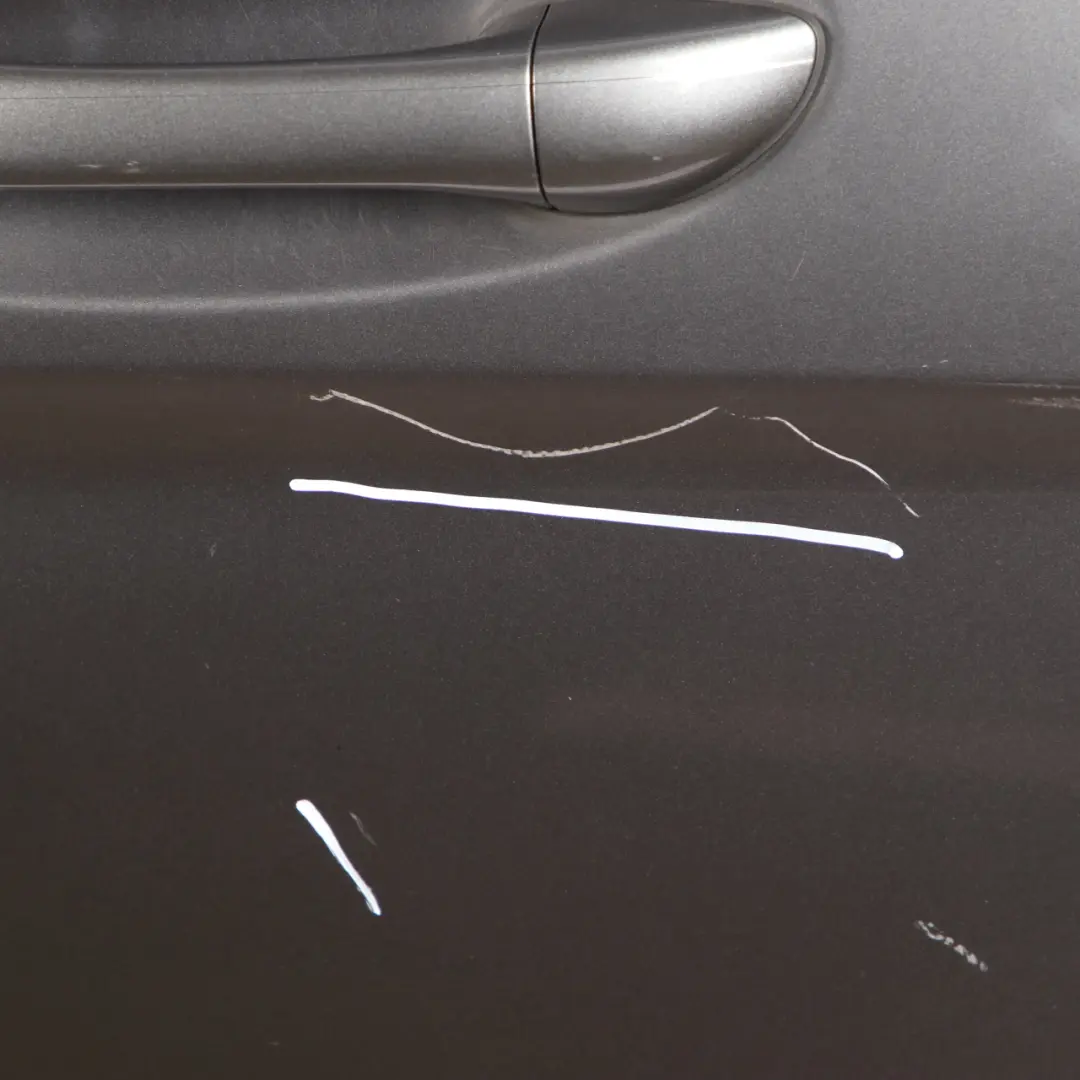 Door Rear Left N/S Mountain Gray Metallic Finish - 787 to Mercedes W245 with Part number A1697302105 Mercedes W245 Door Rear Left N/S Mountain Gray Metallic Finish - 787 - SKU A1697302105-MG1 - Part number A1697302105