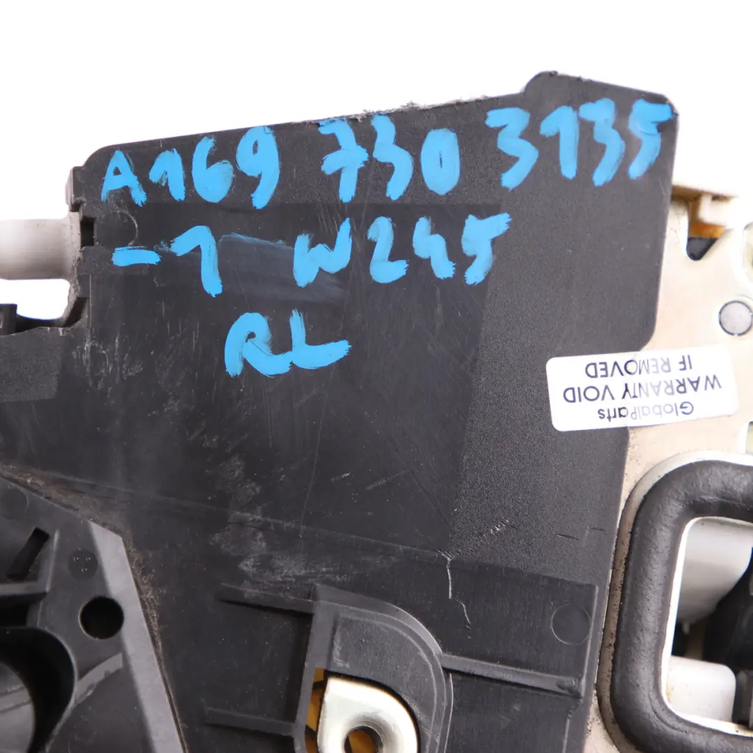  Cerradura de puerta Mercedes W245 Mecanismo de cierre trasero izquierdo Actuador - SKU A1697303135-1 - Número de pieza A1697303135