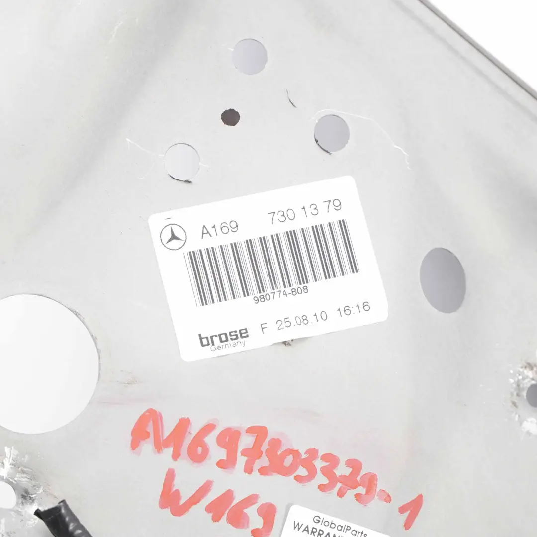 Mercedes W169 Posteriore Sinistra Sollevatore Regolatore Finestrino - SKU A1697303379-1 - Numero di parte A1697303379