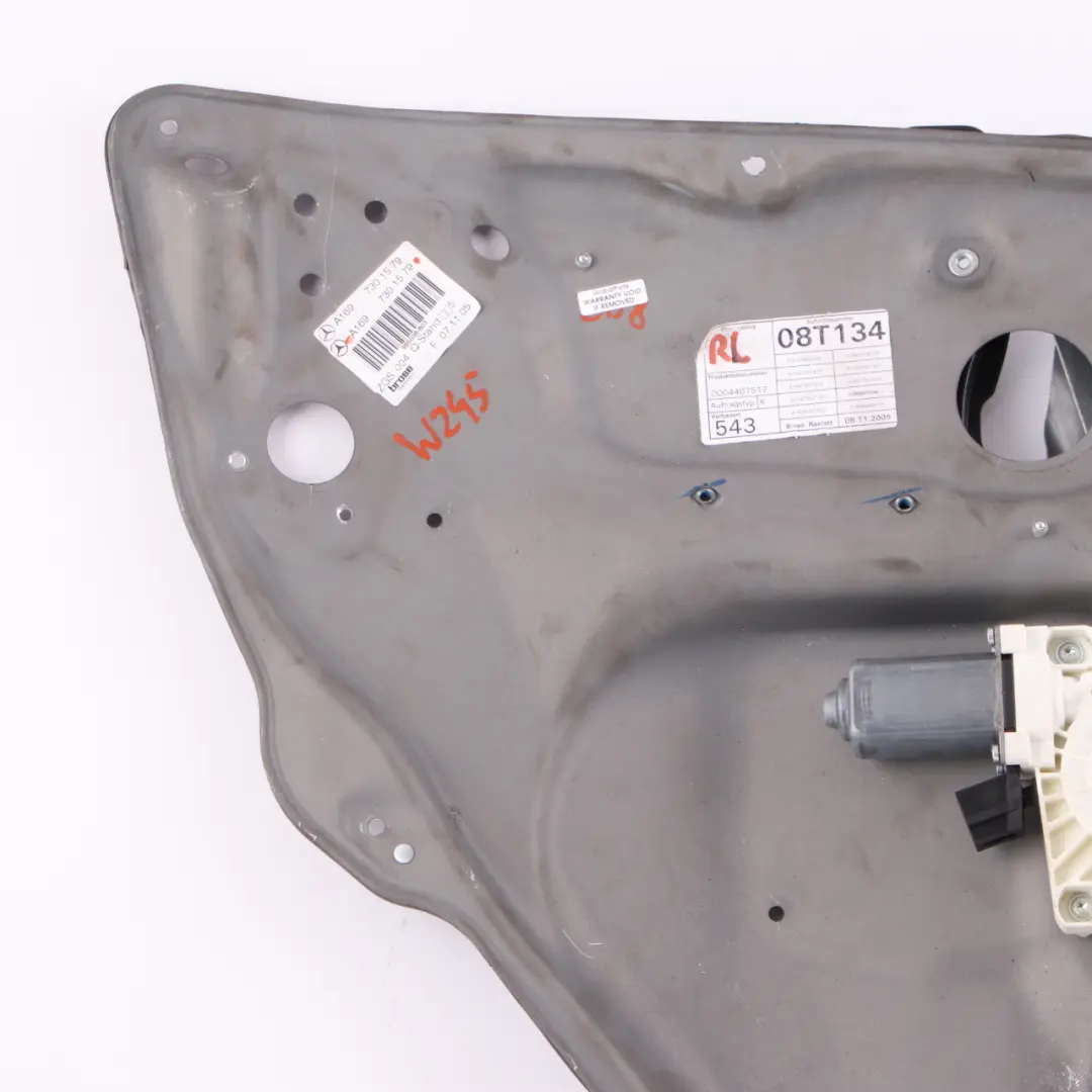  Window Lifter Mercedes W245 Rear Left Door N/S Regulator Unit A1697301579 - SKU A1697303779-1 - Part number A1697303779