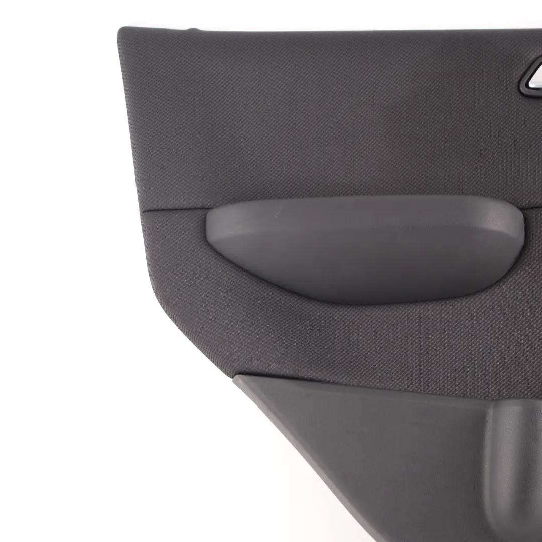 Door Card Rear Left N/S Trim Panel Cloth Black to Mercedes W169 with Part number A1697304370 Mercedes W169 Door Card Rear Left N/S Trim Panel Cloth Black - SKU A1697304370-1 - Part number A1697304370