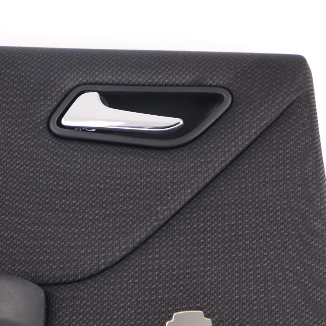 Door Card Rear Left N/S Trim Panel Cloth Black to Mercedes W169 with Part number A1697304370 Mercedes W169 Door Card Rear Left N/S Trim Panel Cloth Black - SKU A1697304370-1 - Part number A1697304370