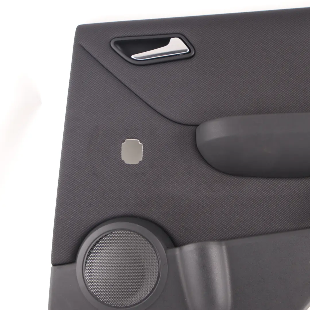 Door Card Rear Right O/S Trim Panel Cloth Black to Mercedes W169 with Part number A1697304470 Mercedes W169 Door Card Rear Right O/S Trim Panel Cloth Black - SKU A1697304470-1 - Part number A1697304470