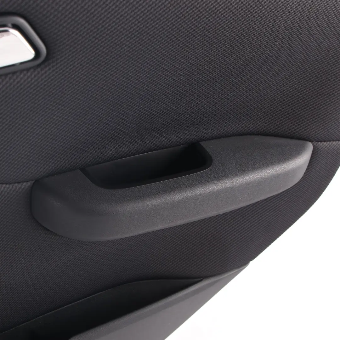 Embellecedor trasero derecho tarjeta puerta tela negra para Mercedes W169 con número de pieza A1697304470 Mercedes W169 Embellecedor trasero derecho tarjeta puerta tela negra - SKU A1697304470-1 - Número de pieza A1697304470