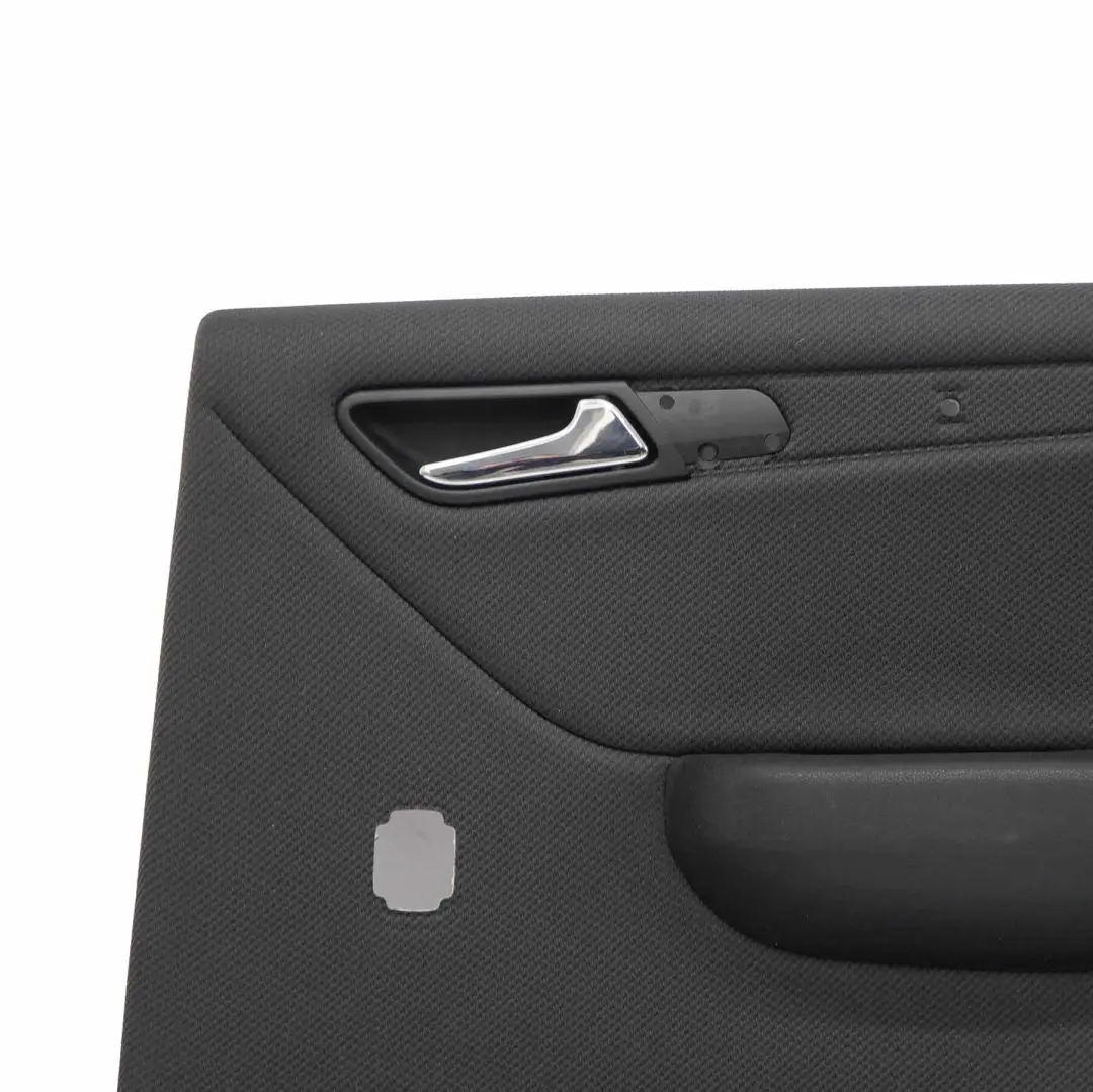 Carte Porte Arrière Droite Panneau garniture tissu noir pour Mercedes W169 à propos du numéro de pièce A1697304470 Mercedes W169 Carte Porte Arrière Droite Panneau garniture tissu noir - SKU A1697304470-2 - Numéro de pièce A1697304470