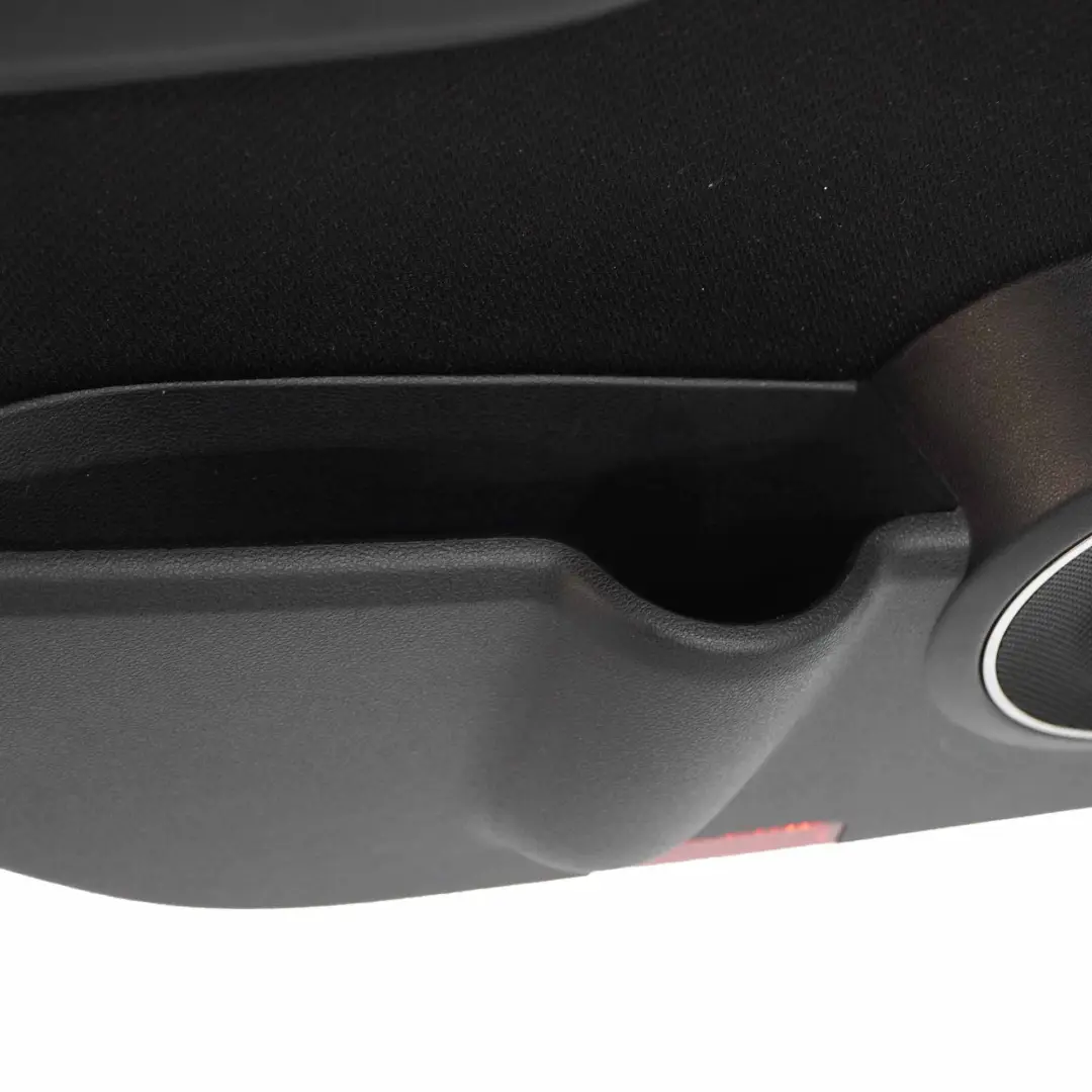 Mercedes W169 Tarjeta de puerta trasera izquierda Cubierta tela Negro - SKU A1697304570-1 - Número de pieza A1697304570