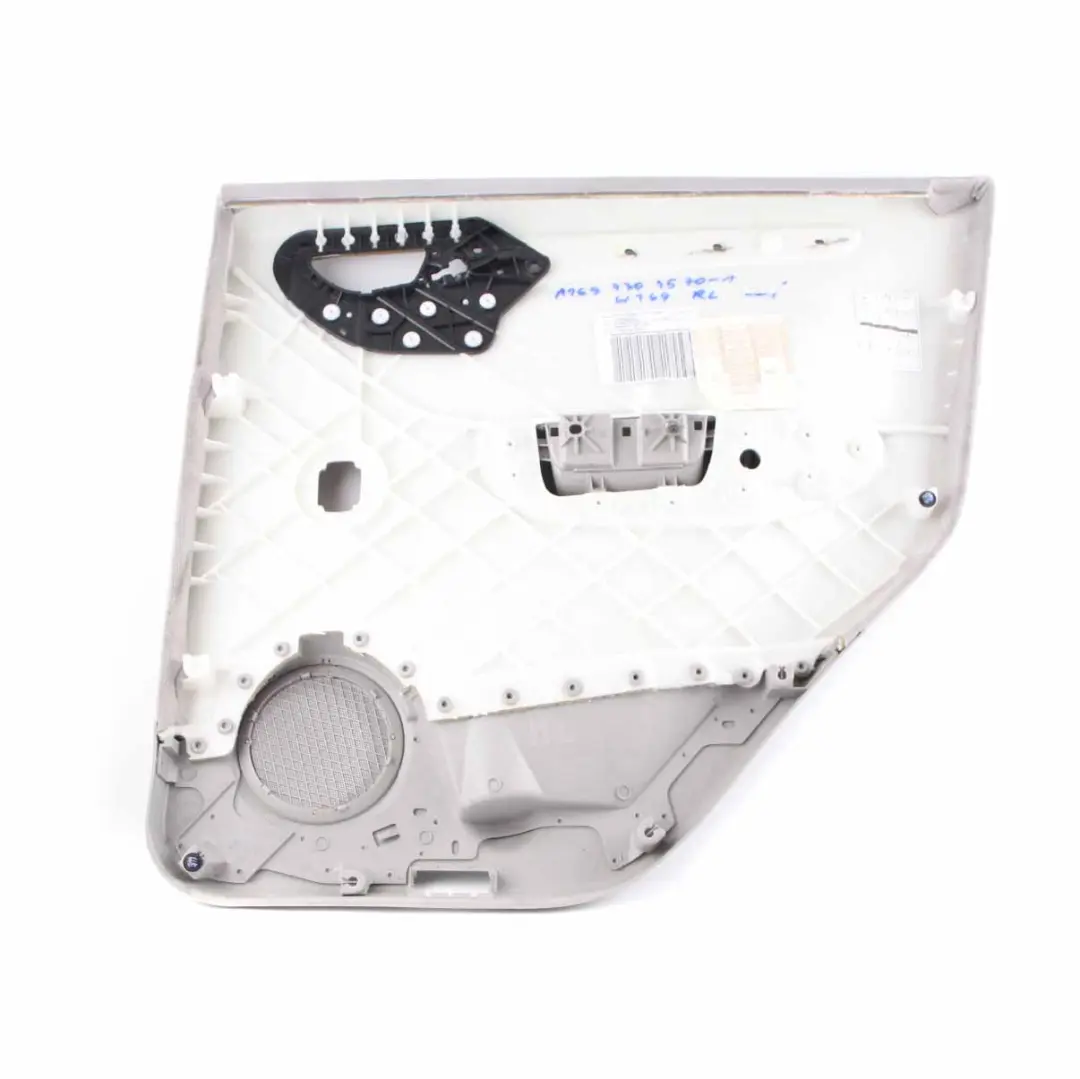 Door Card Rear Left N/S Trim Panel Cover Cloth Grey to Mercedes W169 with Part number A1697304570 Mercedes W169 Door Card Rear Left N/S Trim Panel Cover Cloth Grey - SKU A1697304570-2 - Part number A1697304570