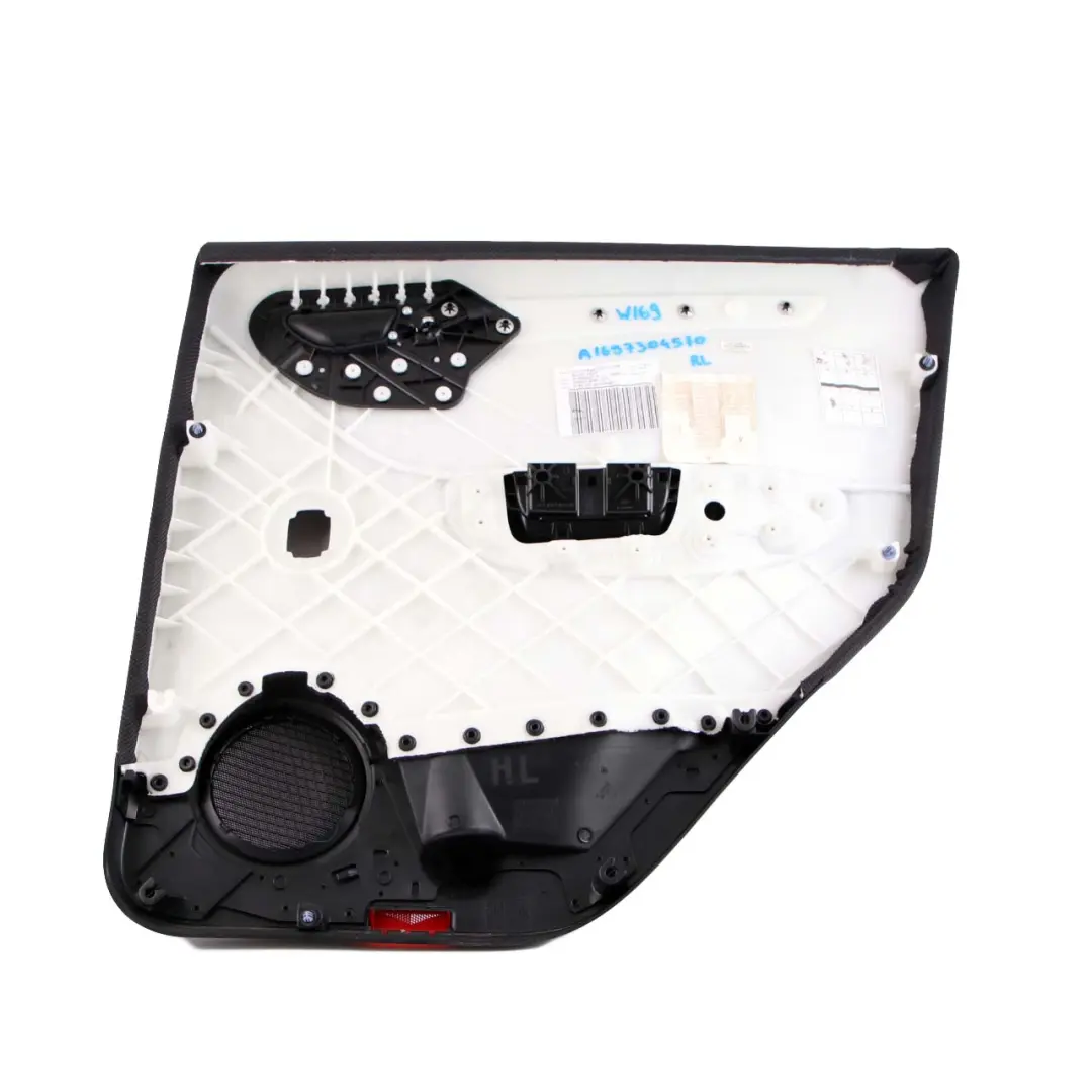 Mercedes-Benz A-Class W169 Rear Left N/S Door Card Trim Panel Cloth Black to with Part number A1697304570 Mercedes-Benz A-Class W169 Rear Left N/S Door Card Trim Panel Cloth Black - SKU A1697304570 - Part number A1697304570