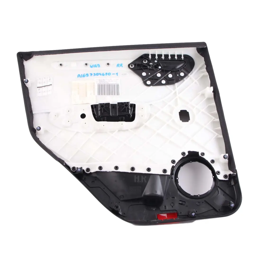  Mercedes-Benz A-Class W169 Rear Right O/S Door Card Trim Panel Cloth Black - SKU A1697304670-1 - Part number A1697304670
