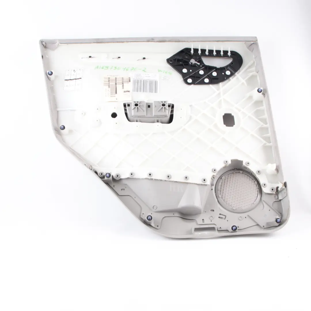 Door Card Trim Rear Right O/S Door Panel Cloth Grey to Mercedes W169 with Part number A1697304670 Mercedes W169 Door Card Trim Rear Right O/S Door Panel Cloth Grey - SKU A1697304670-2 - Part number A1697304670
