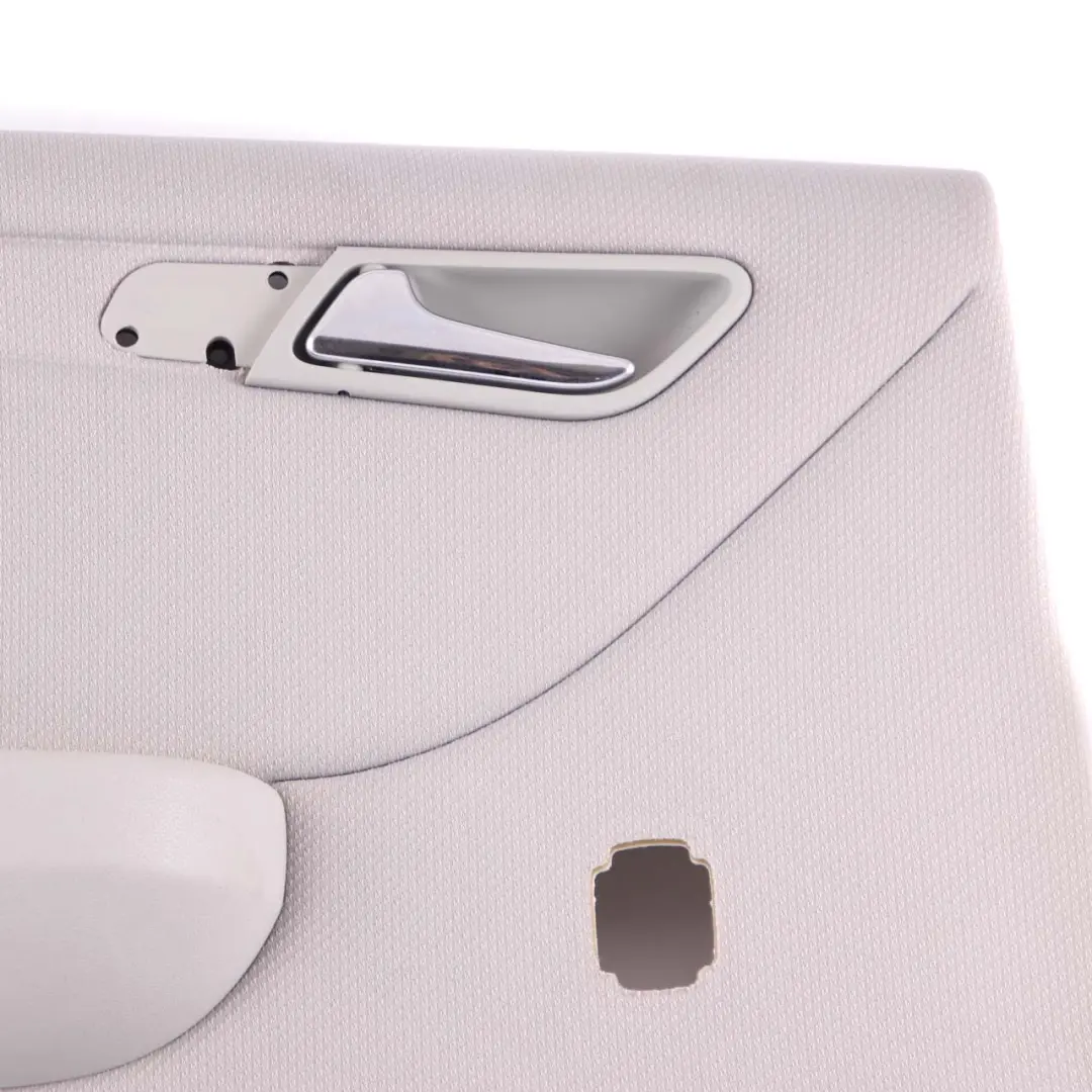 Door Card Rear Left N/S Trim Panel Cover Cloth Alpaca Grey to Mercedes W245 with Part number A1697304970 Mercedes W245 Door Card Rear Left N/S Trim Panel Cover Cloth Alpaca Grey - SKU A1697304970-2 - Part number A1697304970