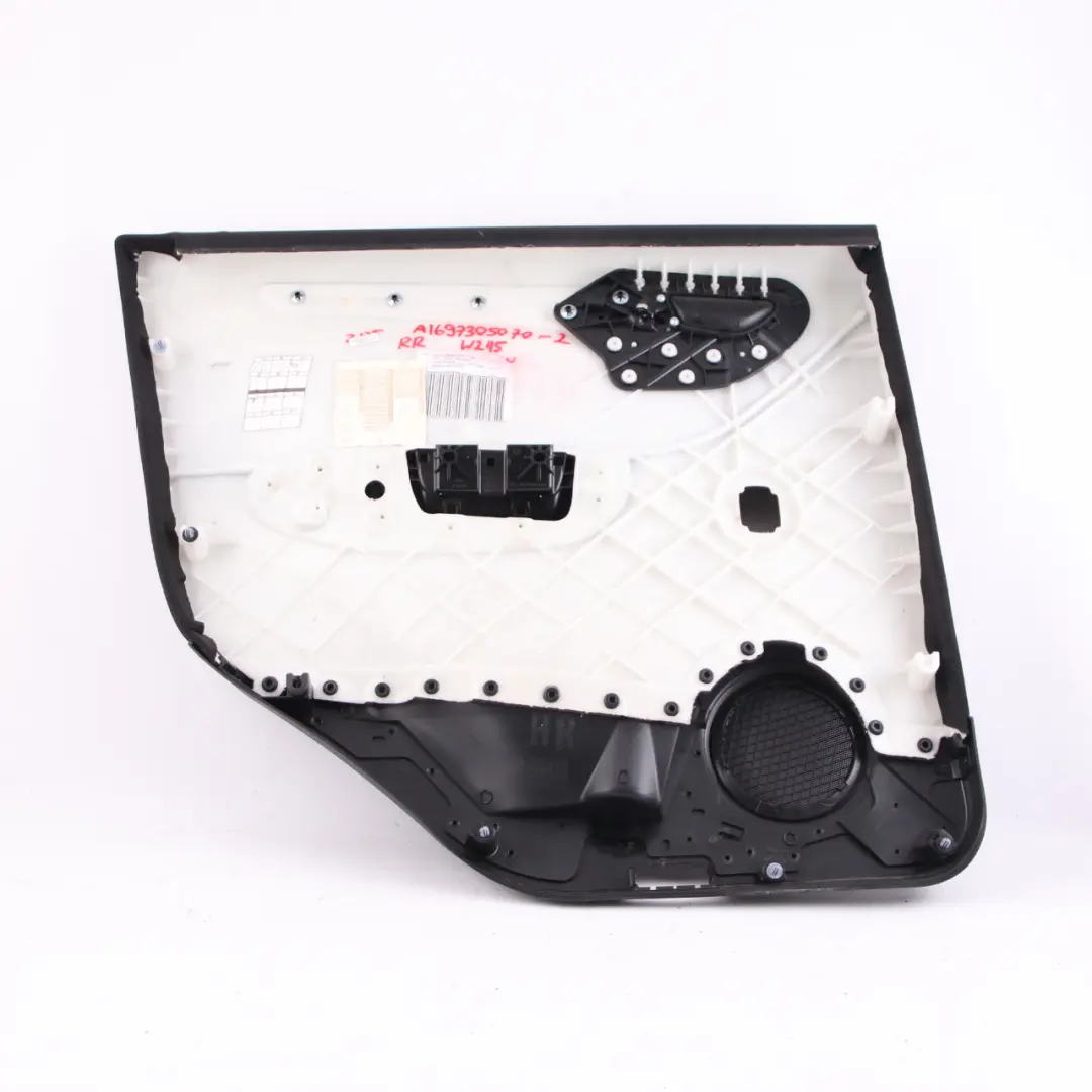  £Mercedes W245 Door Card Rear Right O/S Trim Panel Cloth Fabric Black - SKU A1697305070-2 - Part number A1697305070