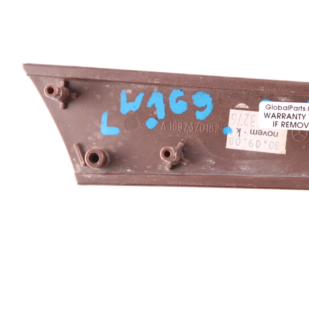 Mercedes W169 W245 Striscia porta Rivestimento interno posteriore sinistro Legno - SKU A1697370182 - Numero di parte A1697370182