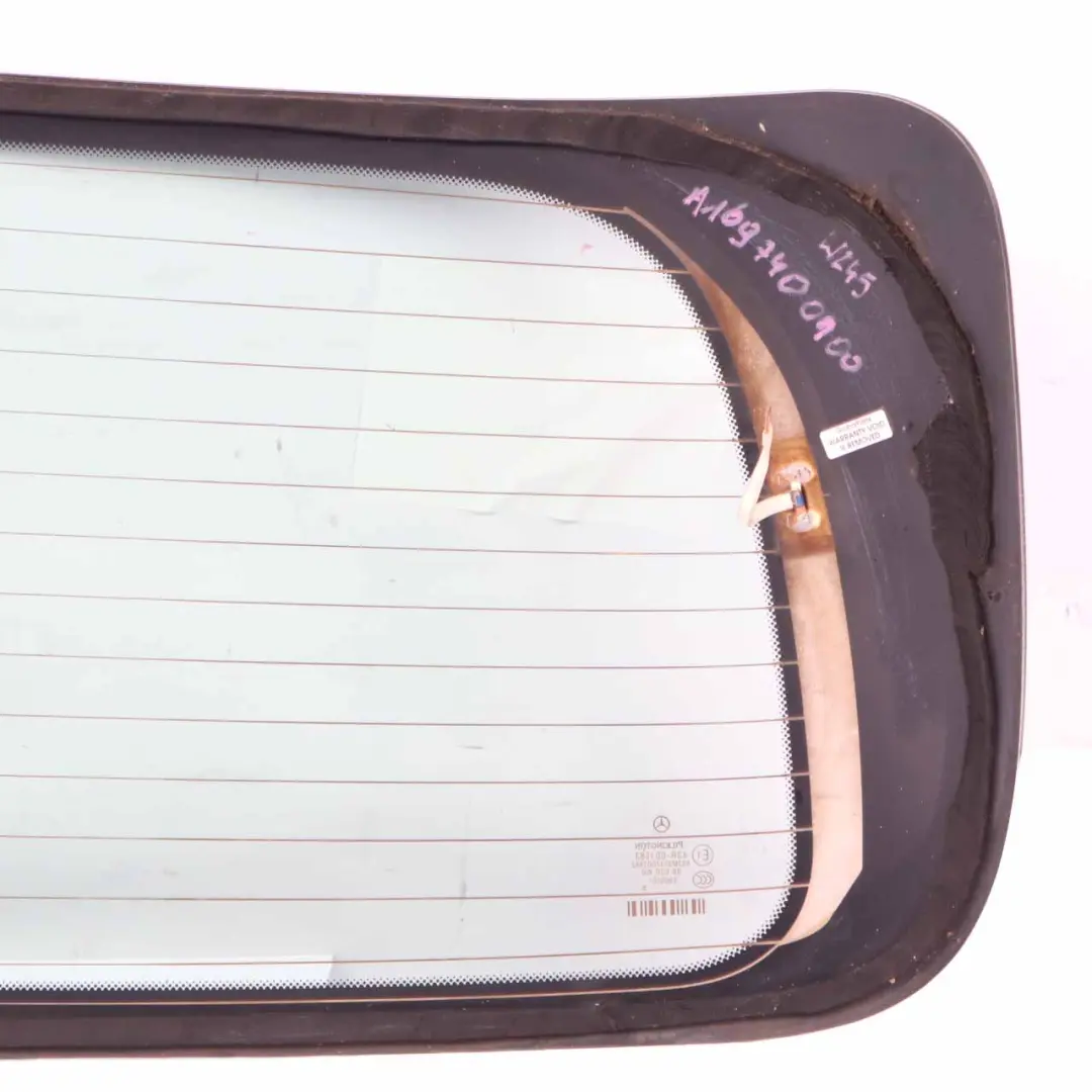 Window Glass Rear Boot Trunk Tailgate Window Glazing AS2 Green to Mercedes W245 with Part number A1697400100 Mercedes W245 Window Glass Rear Boot Trunk Tailgate Window Glazing AS2 Green - SKU A1697400100 - Part number A1697400100