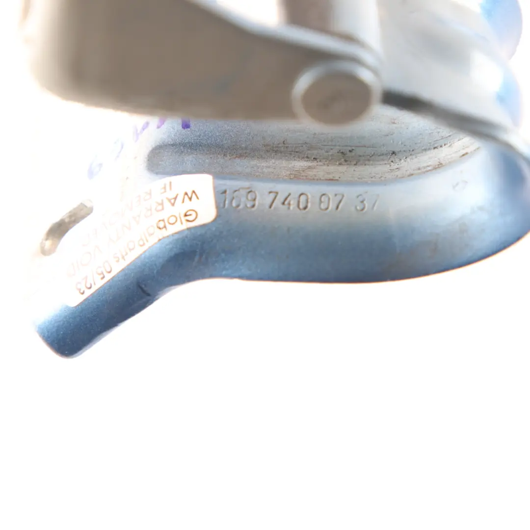 Trunk Tailgate Hinge Rear Left N/S Mistral Blue - 955 to Mercedes W169 with Part number A1697400737 Mercedes W169 Trunk Tailgate Hinge Rear Left N/S Mistral Blue - 955 - SKU A1697400737-MBL - Part number A1697400737