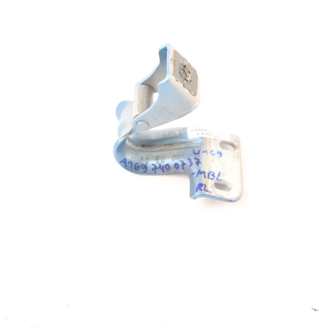Mercedes W169 Trunk Tailgate Hinge Rear Left N/S Mistral Blue - 955 - SKU A1697400737-MBL - Part number A1697400737