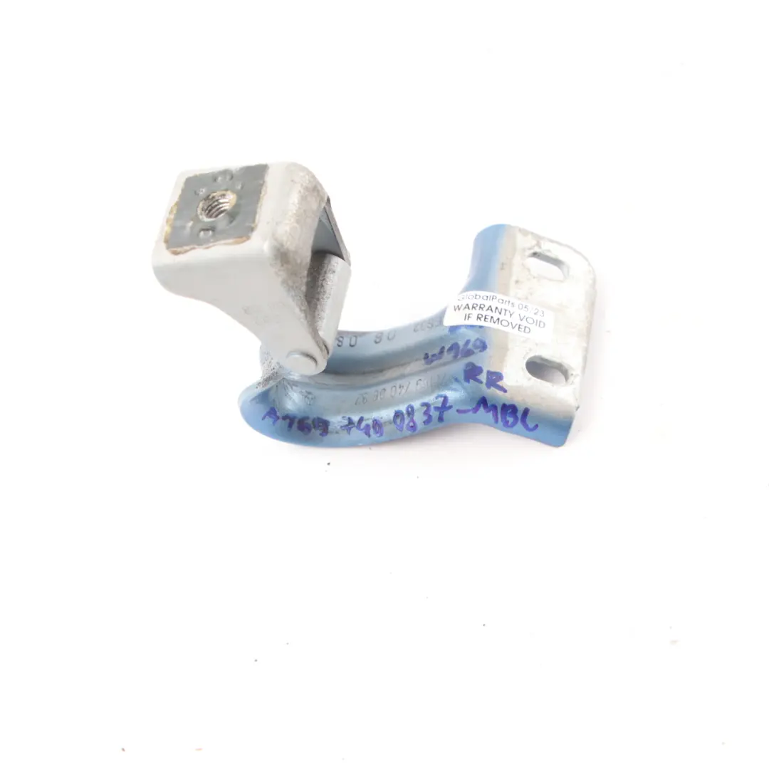 Trunk Tailgate Hinge Rear Right O/S Mistral Blue - 955 to Mercedes W169 with Part number A1697400837 Mercedes W169 Trunk Tailgate Hinge Rear Right O/S Mistral Blue - 955 - SKU A1697400837-MBL - Part number A1697400837