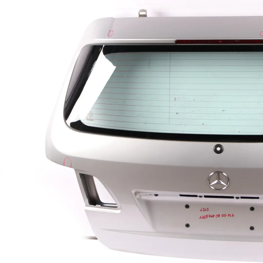 Boot Trunk Lid Tailgate Panel Polar Silver Metallic - 761 to Mercedes W245 with Part number A1697400905 Mercedes W245 Boot Trunk Lid Tailgate Panel Polar Silver Metallic - 761 - SKU A1697400905-PLS - Part number A1697400905