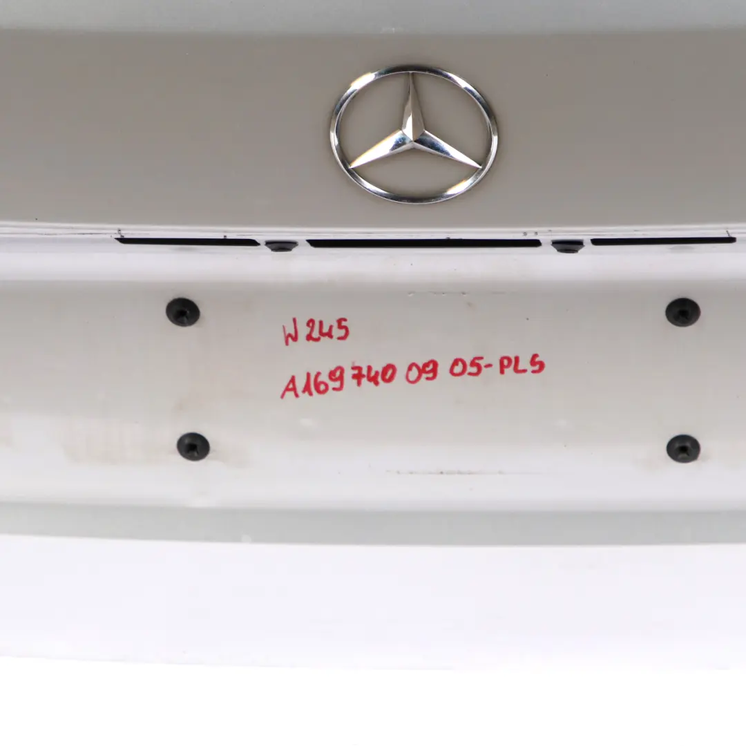 Boot Trunk Lid Tailgate Panel Polar Silver Metallic - 761 to Mercedes W245 with Part number A1697400905 Mercedes W245 Boot Trunk Lid Tailgate Panel Polar Silver Metallic - 761 - SKU A1697400905-PLS - Part number A1697400905