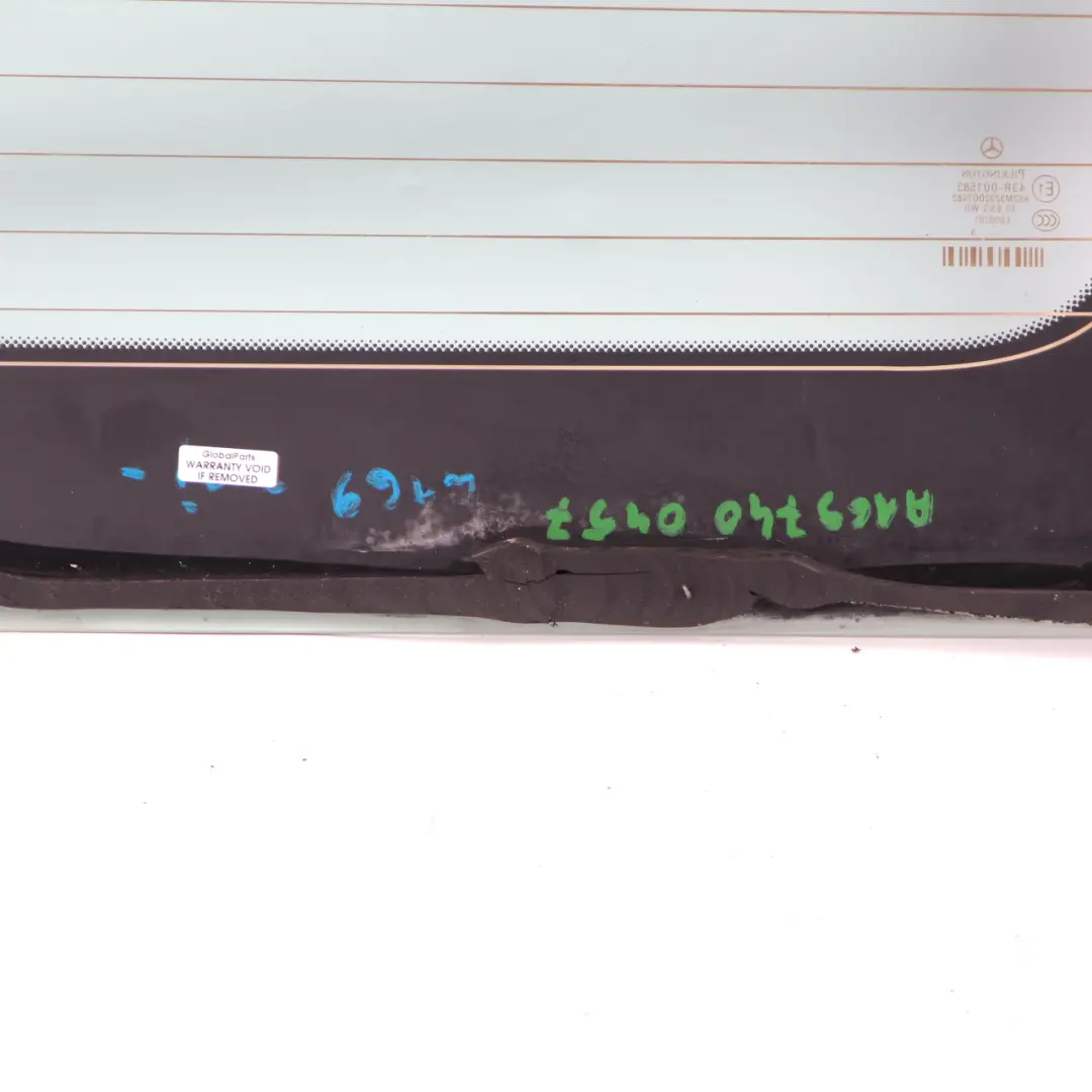 Benz A Class W169 Rear Window Glass AS2 Green to Mercedes with Part number A1697401057 Mercedes Benz A Class W169 Rear Window Glass AS2 Green - SKU A1697401057 - Part number A1697401057