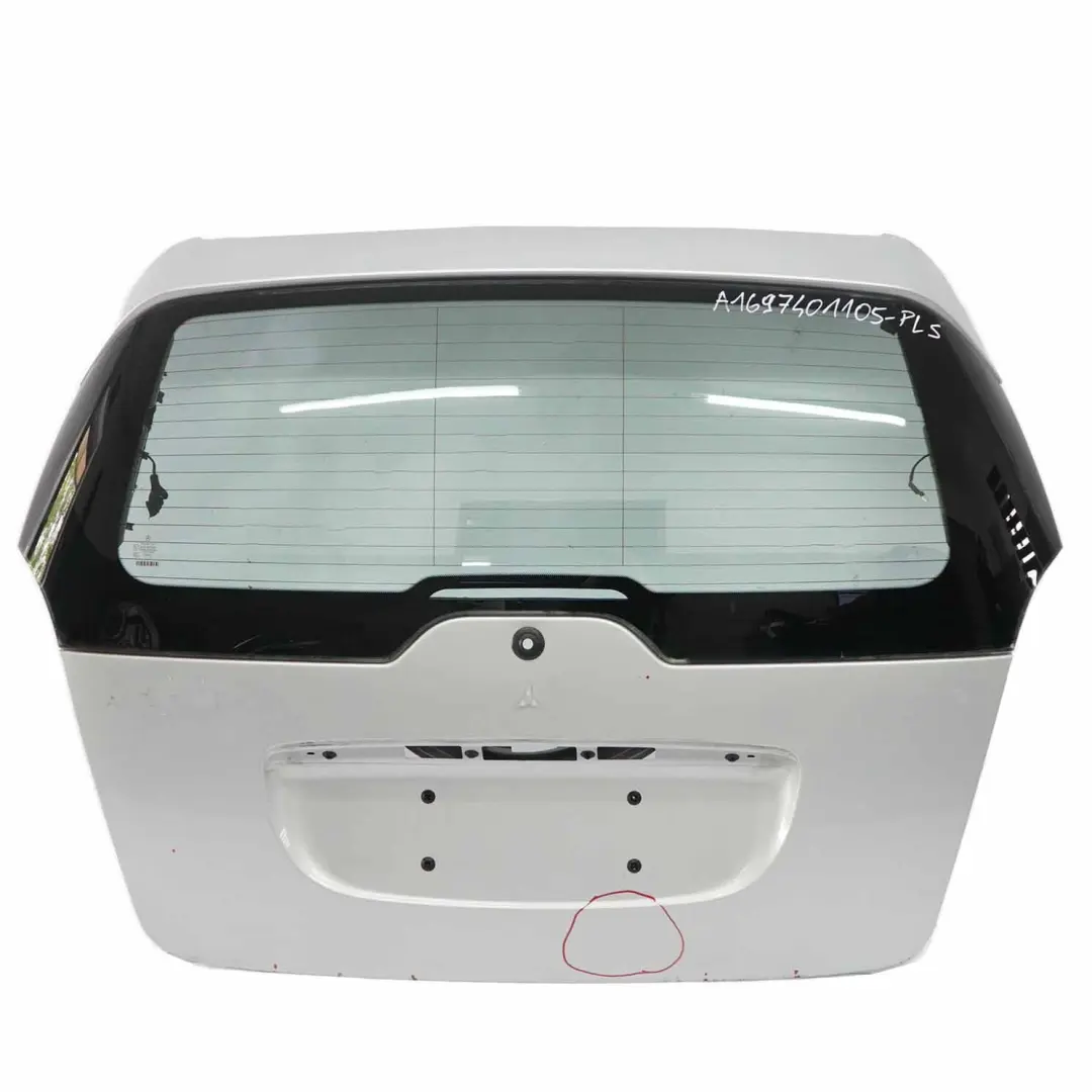 Mercedes-Benz A-Class W169 Boot Trunk Lid Tailgate Polar Silver Metallic - 761 to with Part number A1697401105 Mercedes-Benz A-Class W169 Boot Trunk Lid Tailgate Polar Silver Metallic - 761 - SKU A1697401105-PLS - Part number A1697401105