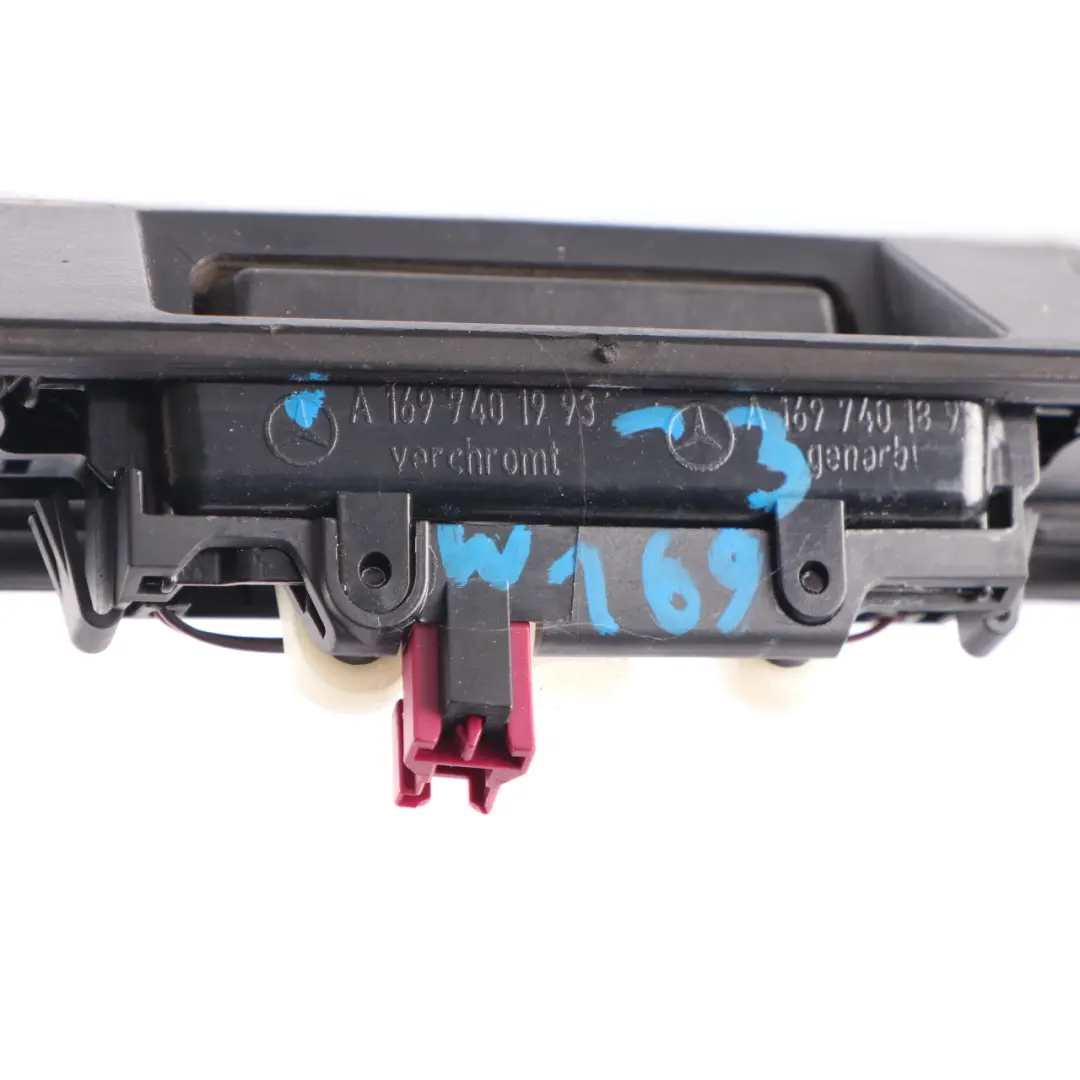 Trunk Lid Tailgate Handle License Plate Light Chrome to Mercedes W169 with Part number A1697401993 Mercedes W169 Trunk Lid Tailgate Handle License Plate Light Chrome - SKU A1697401993-3 - Part number A1697401993