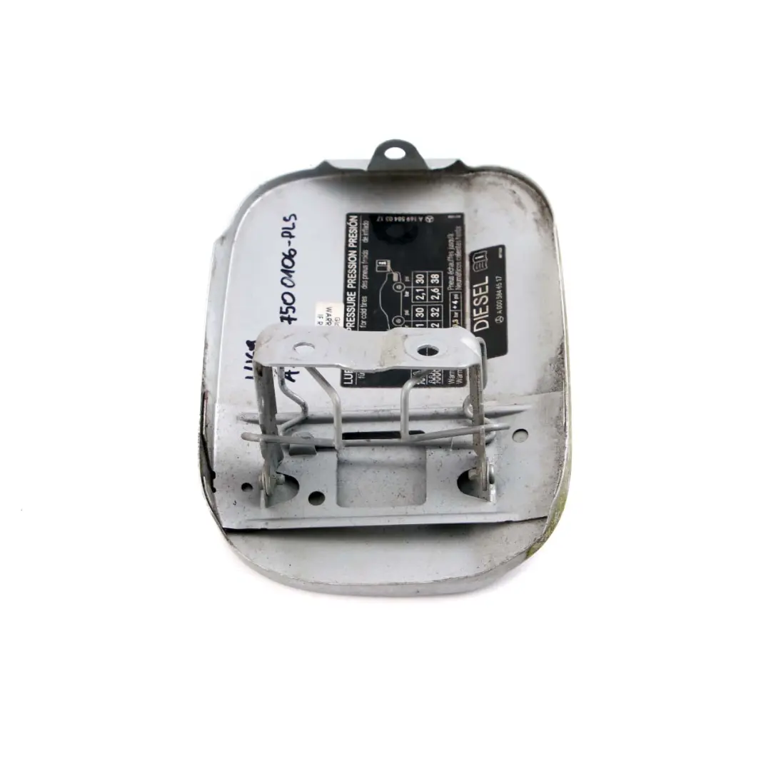 Mercedes W169 Fuel Flap Tank Cap Cover Polar Silver Metallic 761 - SKU A1697500106-PLS - Part number A1697500106