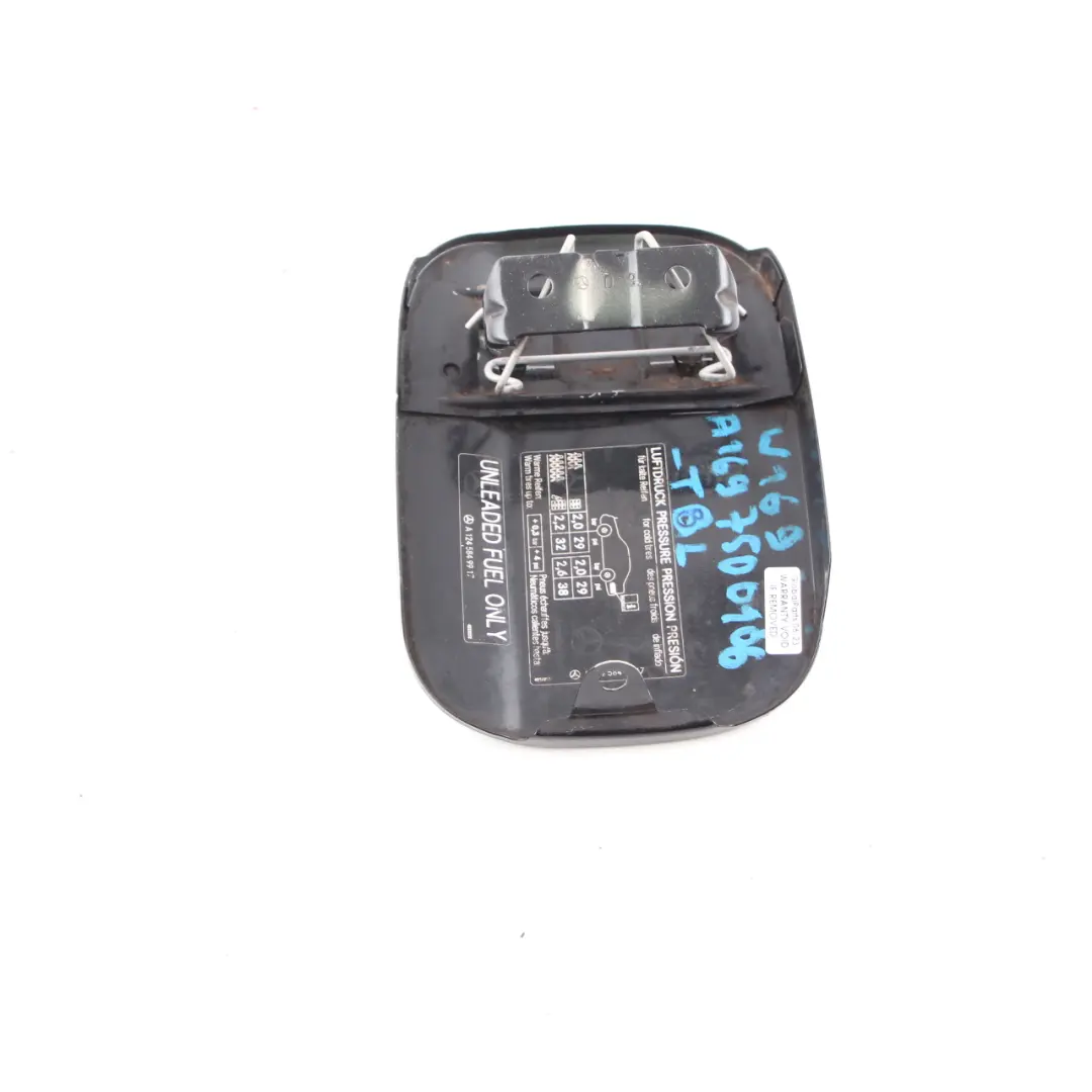 Mercedes W169 Fuel Filler Flap Tank Cap Cover Tropical Black - 160 - SKU A1697500106-TBL - Part number A1697500106