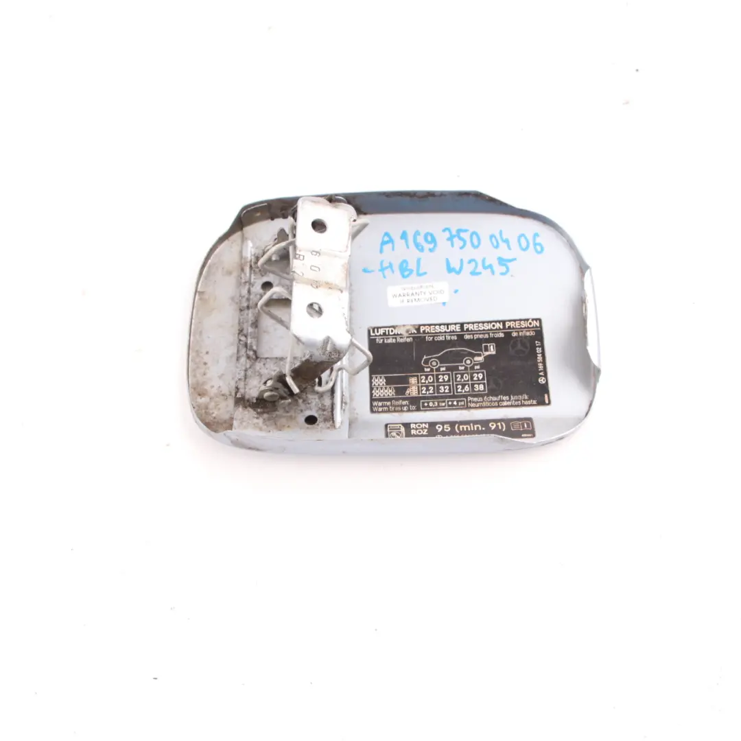 Mercedes W245 Couvercle Bouchon Réservoir Carburant Bleu Horizon Métallisé 391 - SKU A1697500406-HBL - Numéro de pièce A1697500406