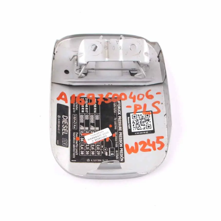 Mercedes W245 Klapka Wlewu Paliwa Polar Silver - 761 - SKU A1697500406-PLS - Numer Części A1697500406