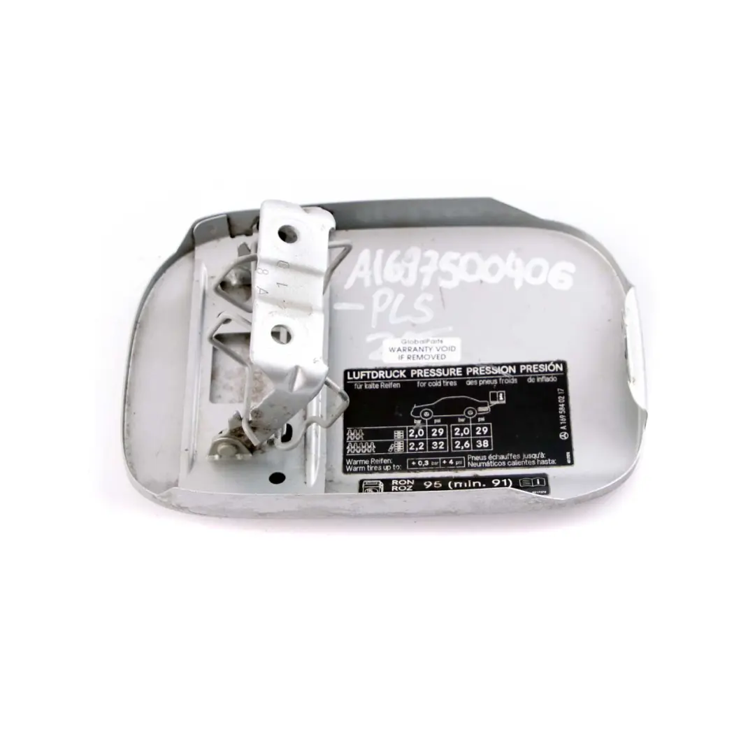  Mercedes-Benz B-Class W245 Fuel Flap Tank Cap Cover Kosmos Polar Silver - 761 - SKU A1697500406-PS - Part number A1697500406