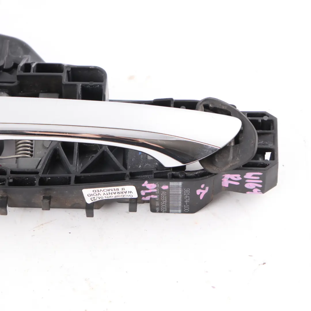  Door Handle Mercedes W169 W245 Grab Rear Left N/S Polar Silver - 761 - SKU A1697600334-PLS - Part number A1697600334