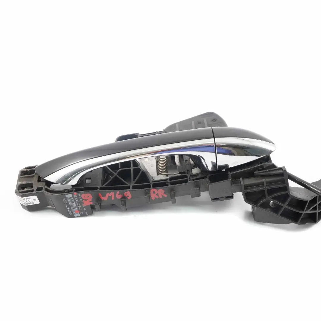 Mercedes W169 Poignée de porte arrière droit Kosmosschwarz 191 - SKU A1697600434-KB - Numéro de pièce A1697600434