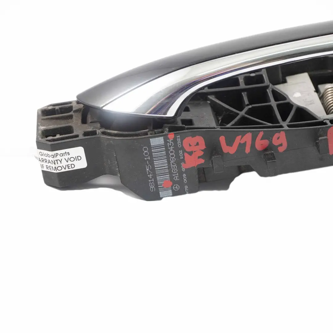 Mercedes W169 Poignée de porte arrière droit Kosmosschwarz 191 - SKU A1697600434-KB - Numéro de pièce A1697600434