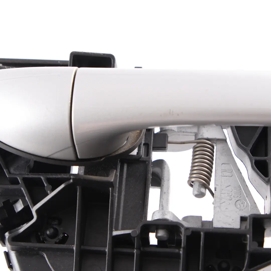 Door Handle Grab Rear Right O/S Carrier Polar Silver Metallic 761 to Mercedes W245 with Part number A1697600434 Mercedes W245 Door Handle Grab Rear Right O/S Carrier Polar Silver Metallic 761 - SKU A1697600434-PLS - Part number A1697600434