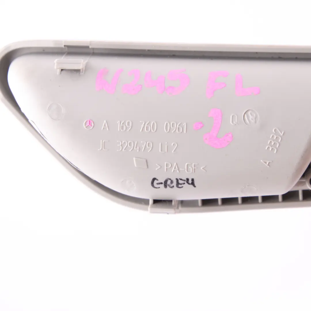 Mercedes W169 W245 Door Handle Interior Front Left N/S Grey - SKU A1697600961-2 - Part number A1697600961