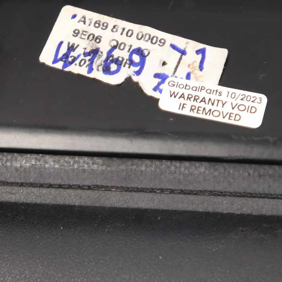 Mercedes W169 Roller Blind Parcel Storage Shelf Compartment Black - SKU A1698100009-1 - Part number A1698100009