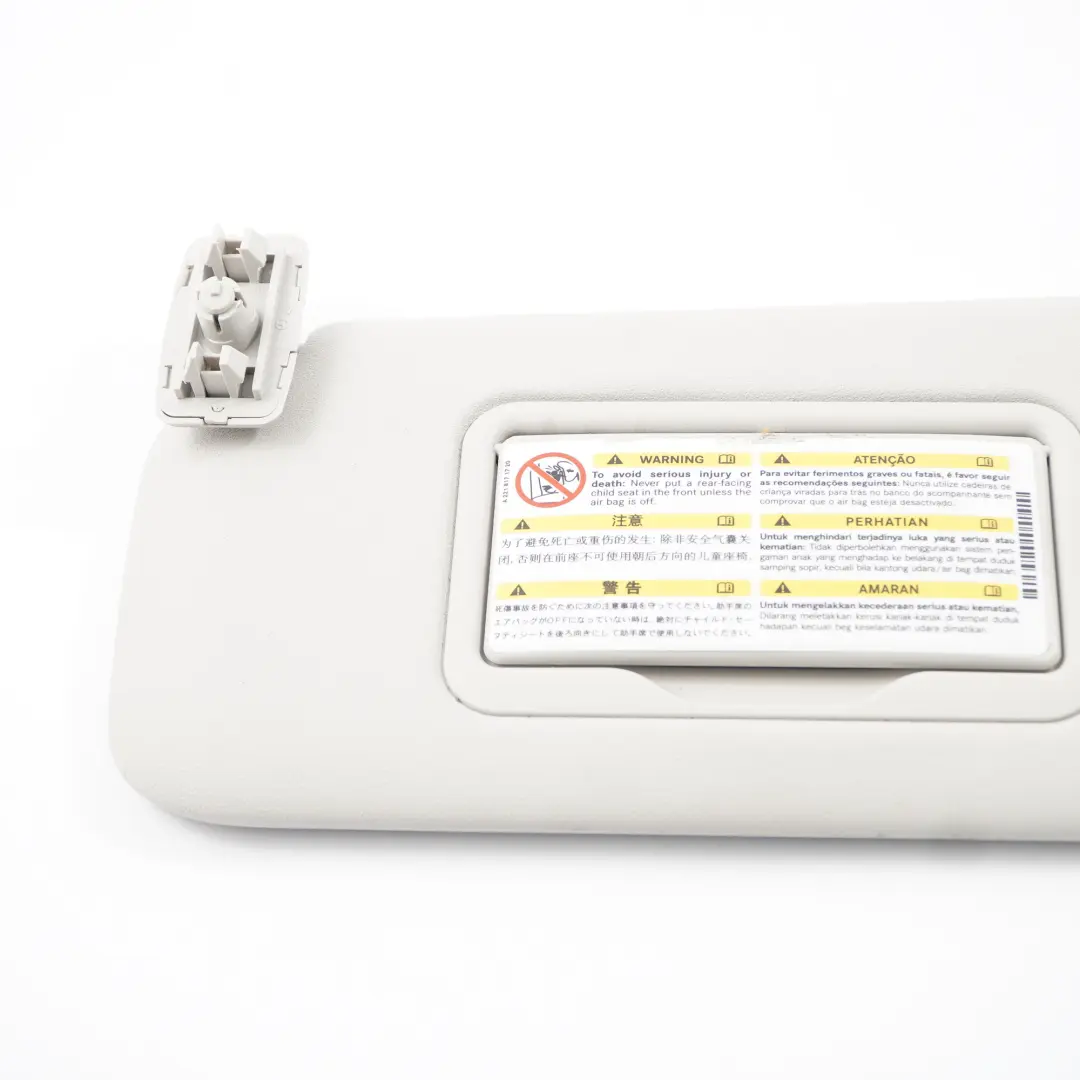  Pare-soleil Mercedes W169 W245 Panneau recouvrement gauche Gris - SKU A1698100110-1 - Numéro de pièce A1698100110